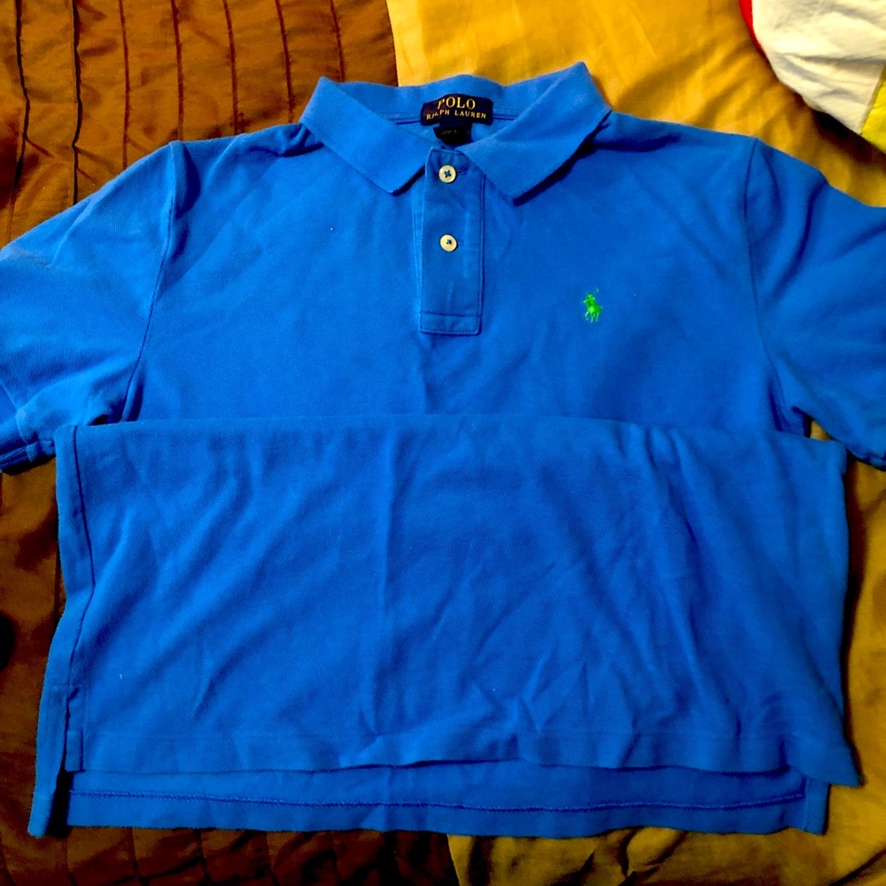 6 Gently used Polo Youth shirts